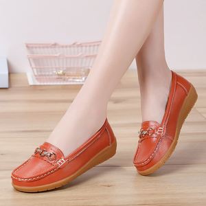 2026 Women's Shoes Tendon Bottom Casual <b>Soft</b> Bottom Mother Lightweight Large Size Women's Shoes Work Shoes - Product Image 3