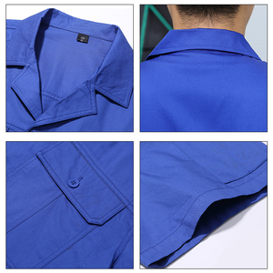 <span class=keywords><strong>Abbigliamento</strong></span> da Lavoro Estivo per Uomo, Tuta Protettiva per <span class=keywords><strong>Officina</strong></span> e Fabbrica con Logo Ricamato, Adatta per Saldatura e Riparazione Macchine da Stampa - Product Image 3