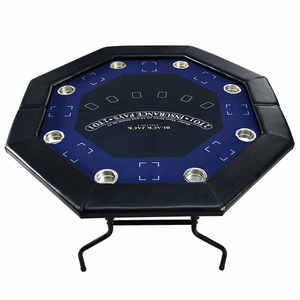 Meilleure vente de table de <span class=keywords><strong>poker</strong></span> octogonale pliable à 8 joueurs avec porte-jetons et pieds pliants pour jeu de cartes Home Entertainment - Product Image 2