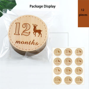 Parfait nouveau-né cadeau et souvenir bébé <span class=keywords><strong>anniversaire</strong></span> accessoires <span class=keywords><strong>de</strong></span> photographie en bois cartes <span class=keywords><strong>de</strong></span> jalon en bois - Product Image 6
