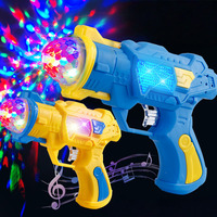 Pistolet jouet sonore lumineux pour enfants, pistolet électrique musical avec lumières LED et effets sonores pour jouer en extérieur