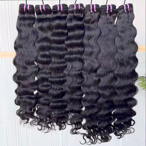 Extensions de cheveux humains ondulés cambodgiens 12A, doux et soyeux, double épaisseur, fournisseur en gros - Product Image 1