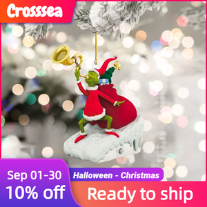 Ornements <span class=keywords><strong>de</strong></span> Noël 3D Grinch, styles multiples, pendentifs suspendus, décoration d'arbre <span class=keywords><strong>de</strong></span> Noël, thème <span class=keywords><strong>de</strong></span> <span class=keywords><strong>film</strong></span>, cadeau <span class=keywords><strong>de</strong></span> Noël - Product Image 3