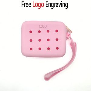 Cross-border New Design Silicone Hole Bag Creative Kids Cartoon Silicone Coin <b>Purse</b> DIY Detachable <b>Cute</b> Waterproof Bag - Product Image 3