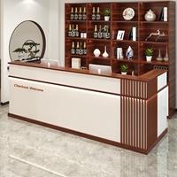 Comptoir de caisse, petite table de bar, armoire à vin, magasin de proximité, restaurant, hôtel, bureau d'accueil sur mesure, minimaliste