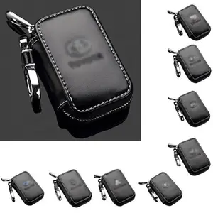 New Arrival Leather Universal Key Bag Promotional Gift Car Brand Keys Holder Case