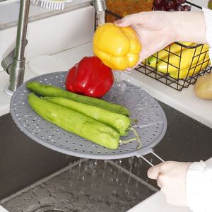 Tapis de refroidissement et égouttoir 3-en-1 en silicone anti-éclaboussures, passoire de cuisine multi-usage pour poêle à frire, 13 pouces, facile à nettoyer - Product Image 4