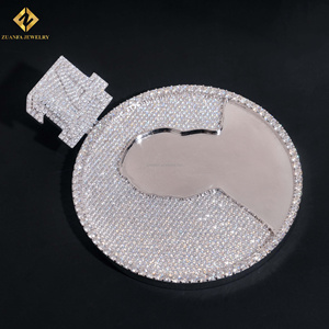 CustomMade Personalized Rapper Jewelry Frame Hip Hop Stylish S925 Silver Iced Out VVS Moissanite <b>Memory</b> Pendant Man Pendant - Product Image 5