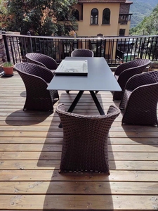 <span class=keywords><strong>Mesa</strong></span> de Comedor Rectangular Tradicional Ecológica de Hierro para 6 Personas, Muebles para Comedor - Product Image 3