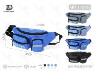 Riñonera para hombre de 13 pulgadas, ligera, impermeable, de nailon, para deportes al aire libre, viajes, cinturón ajustable, forma rectangular - Product Image 1