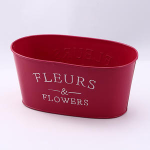 6 pièces seaux à fleurs <span class=keywords><strong>en</strong></span> métal galvanisé coloré ferme rustique style français grands vases pour mariage et décoration de la maison - Product Image 6