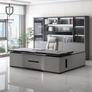 E0 high-end בוס שולחן מנהל כללי מנהל דלפק משרד רהיטים נירוסטה extendable - Product Image 1