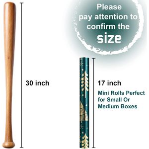 MAYPLUSS <b>Wrap</b> <b>Paper</b> <b>Roll</b> 17 Inch X 33 Feet Metallic Green Christmas Gift Wrapping Eco-Friendly Craft Use - Product Image 3