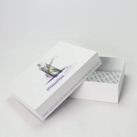 Grand emballage pliable en papier rigide avec logo personnalisé Boîte cadeau pliable avec poignée en ruban