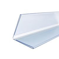 Yobest Plaque de nom de bureau en acrylique transparent en forme de V, taille personnalisable, support de prix, présentoir de cartes de visite, numéro de table