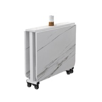 Petite table pliante pour maison familiale Table à manger et basse pliable avec chaise rectangulaire rétractable Meubles mobiles