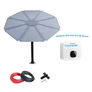 Sistema Solare da 1kW, Impianto Solare a Girasole On/Off Grid 600W 1400W, Sistemi di Accumulo Solare per Casa, Giardino, Parcheggio - Product Image 2