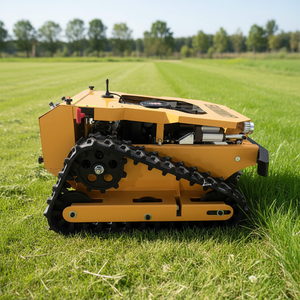 Tondeuse à gazon télécommandée de qualité industrielle <span class=keywords><strong>et</strong></span> DIY, <span class=keywords><strong>moteur</strong></span> à essence 4 temps 48 V, <span class=keywords><strong>cylindrée</strong></span> 452 cm³, pour l'entretien des pelouses en pente - Product Image 1