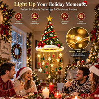 Lampe suspendue décorative en forme de chapeau de Père Noël, étoile et flocon de neige pour intérieur, idéale pour la maison, les fêtes, les hôtels, les centres commerciaux et la décoration de vitrines