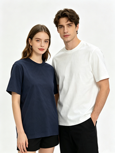 Fornitore all'Ingrosso di T-shirt Blu in Maglia 100% Cotone con Spalle Scese, Personalizzabile con Logo, Abbigliamento Uomo per Acquisti all'Ingrosso - Product Image 5