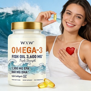 Cápsulas de Aceite de Pescado a Bajo <span class=keywords><strong>Precio</strong></span> para Adultos, Mejora la Inmunidad y la Vista, Suplemento de <span class=keywords><strong>Omega</strong></span>-<span class=keywords><strong>3</strong></span> que Promueve la Salud del Cerebro y la Piel - Product Image 1