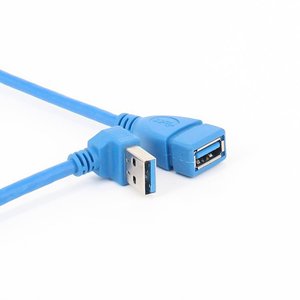 สายเคเบิลข้อมูล USB 3.0 แบบงอขวา ตัวผู้-ตัวเมีย สำหรับคอมพิวเตอร์ ทองแดงบริสุทธิ์ ป้องกันสัญญาณรบกวน หุ้มด้วย PVC - Product Image 2