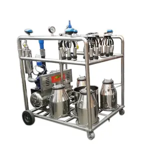 Vacuum pump pail bucket milking machine with factory directly sale