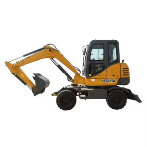 Máy xúc bánh lốp mini 6 tấn <span class=keywords><strong>XE60W</strong></span> của nhà máy nổi tiếng Trung Quốc, giá 0.23cbm, có khớp nối nhanh và máy khoan xoay, đang được bán - Product Image 5