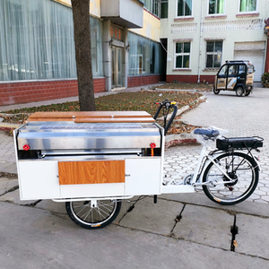 עגלת מזון אופניים חשמליים למפעלי חטיפים ומפעלי עיבוד ירקות כולל דוכן נקניקיות - Product Image 5