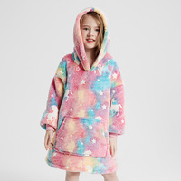 Couverture surdimensionnée Sherpa Flanelle Tv Wearable Blanket Sweatshirt Blanket With Giant Hood Pocket and Sleeves for Adult Blanket Hoodie