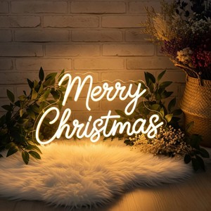 Letrero de neón LED de <span class=keywords><strong>Navidad</strong></span> azul impermeable para exteriores decorativo moderno para fondo de vacaciones - Product Image 1