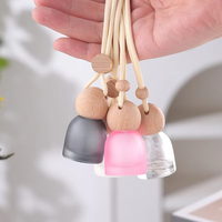 Bouteille en verre vide en gros pour diffuseur de parfum de voiture suspendu 5ml 10ml avec bouchon à vis pour désodorisant automobile