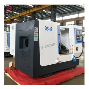 כפול ציר תת ציר DS-8L CNC מיטה באלכסון מפנה מחרטה מכונת