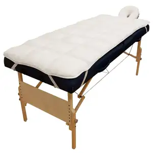 Ensemble de serviettes en molleton de table de massage matelassé de luxe en polyester/coton Offre Spéciale