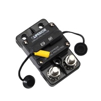 E9B Disyuntor de CC a prueba de agua de reinicio manual de perno de lado a lado de 90 amperios para batería de 48V