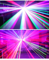 Lumière laser RVB professionnelle à 6 yeux pour les salles de discothèque et les bars, discothèque, mariage, famille