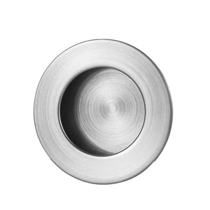 Stainless Steel Round Concealed Handles Flat Edge Beveled Edge Double Lined For <b>Drawer</b> Cabinet Wardrobe Doors - Product Image 3