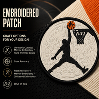 Patch de vêtement personnalisé, motif artistique sur mesure, option thermocollante, patch brodé, emblème brodé, badge en tissu