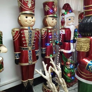 Tùy Chỉnh Cuộc Sống Kích Thước <span class=keywords><strong>Nutcracker</strong></span> Soldier Vật Liệu Nhựa Thủ Công Mỹ Nghệ Giáng Sinh Bức Tượng Ngoài Trời Cảnh Quan Đồ Trang Trí Giáng Sinh Trang Trí - Product Image 5