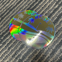 Autocollant personnalisé découpé à la forme avec hologramme, étiquette adhésive en vinyle PVC, impression imperméable, logo personnalisé, autocollants holographiques pour enfants