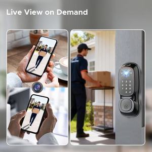 Cerradura Inteligente Yagu Tuya para Puerta de Madera, con Huella Digital, Contraseña, Sin Llave, de Aleación de Aluminio Grado B, con Cámara - Product Image 2