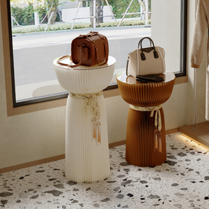 Ihpaper Hoa Mô Hình Giấy Bàn Tròn Cao Bàn Trà Di Động Gấp Bảng Giấy Đồ Nội Thất Cho Nhà Và Triển Lãm - Product Image 3