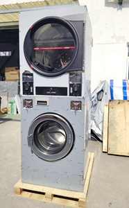 Lavadora secadora automática de 22kg para hoteles, lavandería de <span class=keywords><strong>autoservicio</strong></span>, uso en tienda, equipo de lavandería, lavadora secadora que ahorra espacio - Product Image 3