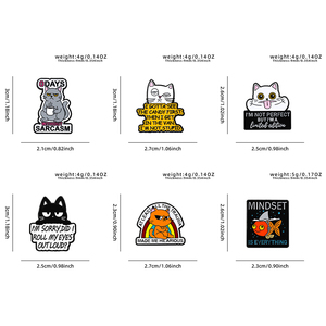 Broches en métal personnalisées en gros, imprimées UV, avec citations drôles et sarcasmes, accessoires <span class=keywords><strong>de</strong></span> <span class=keywords><strong>mode</strong></span> humoristiques en stock - Product Image 3