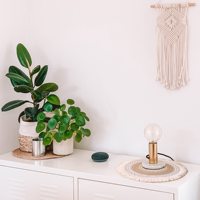 Nouveau chemin de table et napperon pour noël napperons en tissu de jute pour table à manger