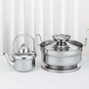 Chất lượng cao thép không gỉ Moroccan ấm trà với xử lý trung quốc sản xuất Thổ Nhĩ Kỳ Ấm đun nước để sử dụng nhà - Product Image 5