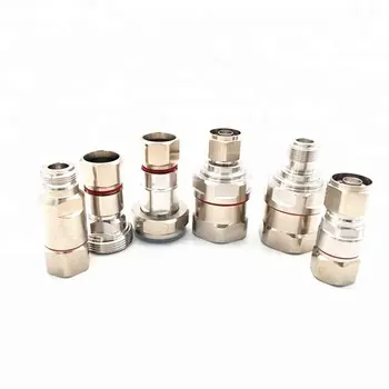 Connecteurs de câble Coaxial RF mâle N DIN pour alimentation de câble Coaxial 1/2, 7/8, 1, 5/8, 1, 1/4 ", 5 pièces