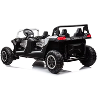 Voiture jouet à batterie pour enfants à quatre places en plastique avec pneus gonflables pour les jeux parent-enfant