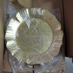 Assiettes de chargeur de pétoncles assiettes de chargeur en plastique en vrac réglage de Table de table <span class=keywords><strong>scape</strong></span> pour mariage vacances événements décor à la maison - Product Image 5
