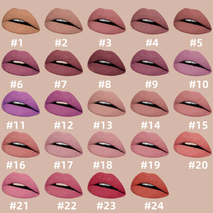 Créez vos marques rouge à lèvres doré finition velours mat maquillage longue durée sans transfert personnalisé rouge à lèvres mat - Product Image 4
